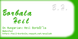 borbala heil business card